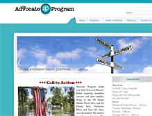 Tablet Screenshot of advocateprogram.org